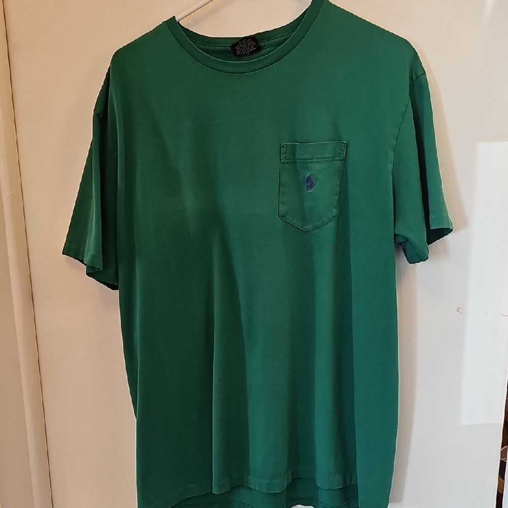 Mens Polo by Ralph Lauren Green Short Sleeve Tee